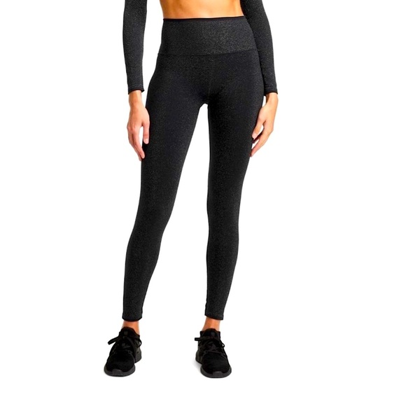 All in Motion Black Shimmery High-Waisted Leggings - Picture 1 of 7